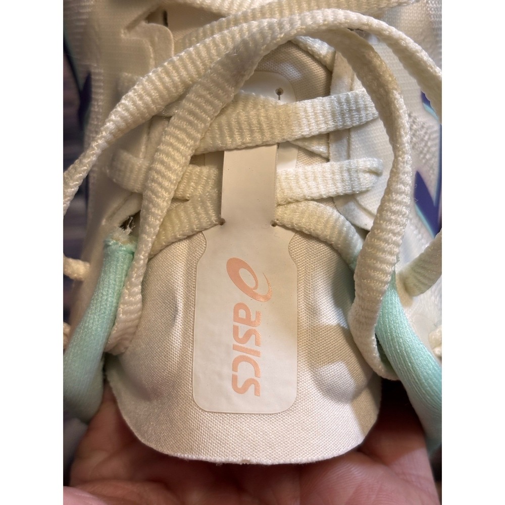 ASICS GT-2000 12 Running Shoes Womens Size 9.5 Cream Violet 1012B616 Lace Up - Picture 10 of 15